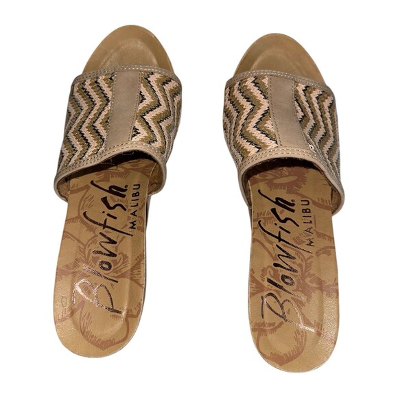 Blowfish Malibu Wedge Sandals Women’s 8 Cork Platform Slip On Coastal Cowgirl - Picture 16 of 16